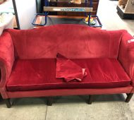 Barre red couch Barre red couch