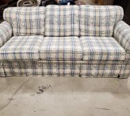 W plaid couch W plaid couch